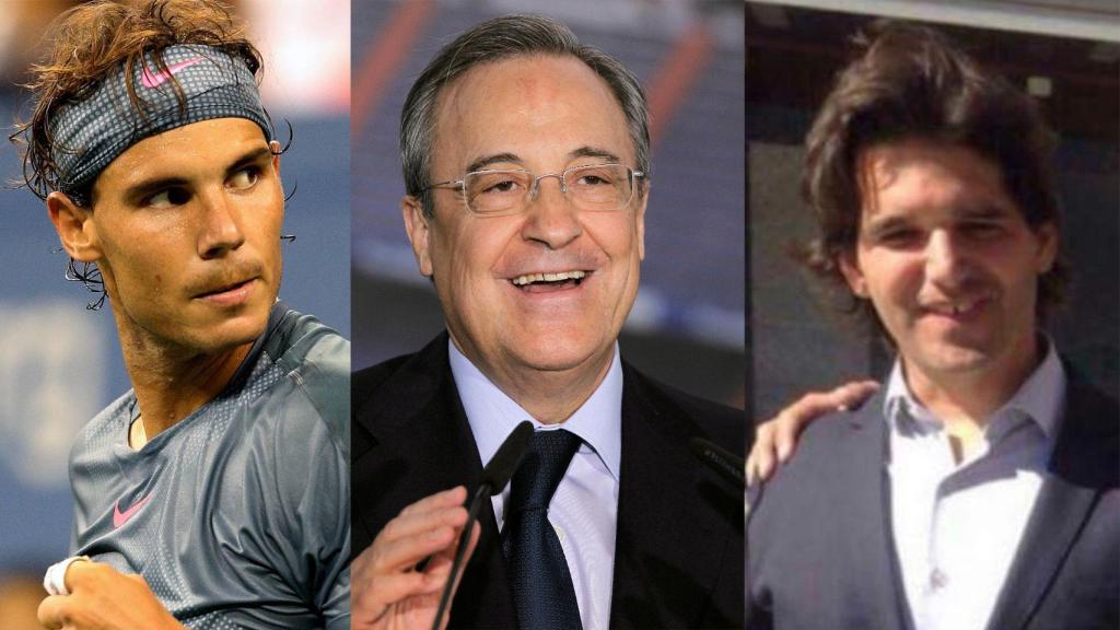 Rafael Nadal, Florentino Pérez e Ignacio Echeverría.