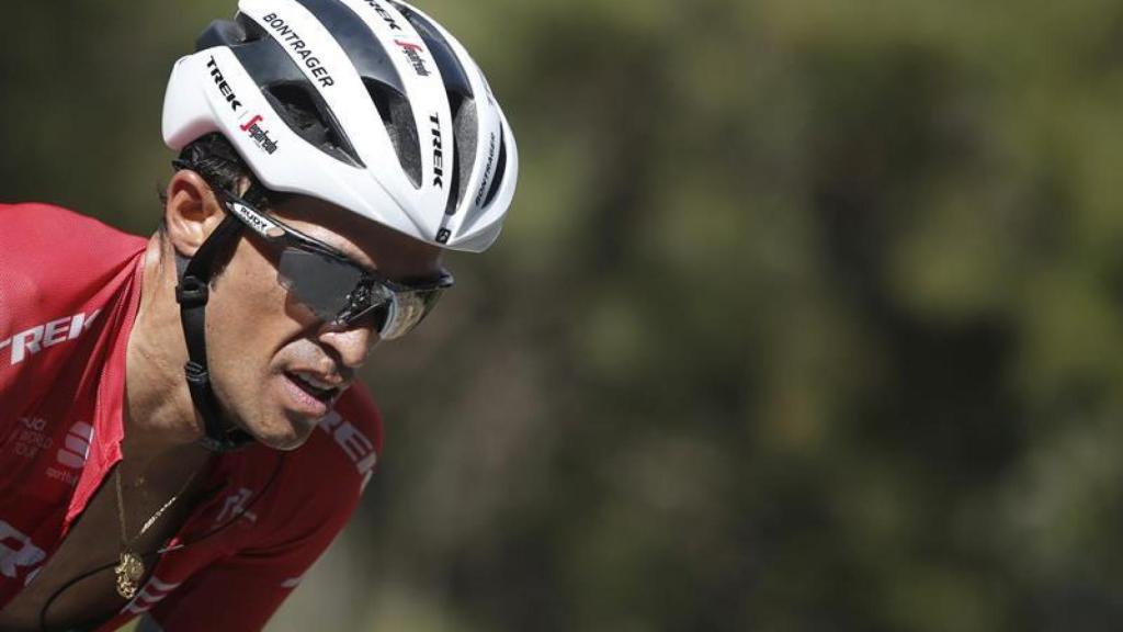 Alberto Contador, durante la última etapa de la Vuelta.