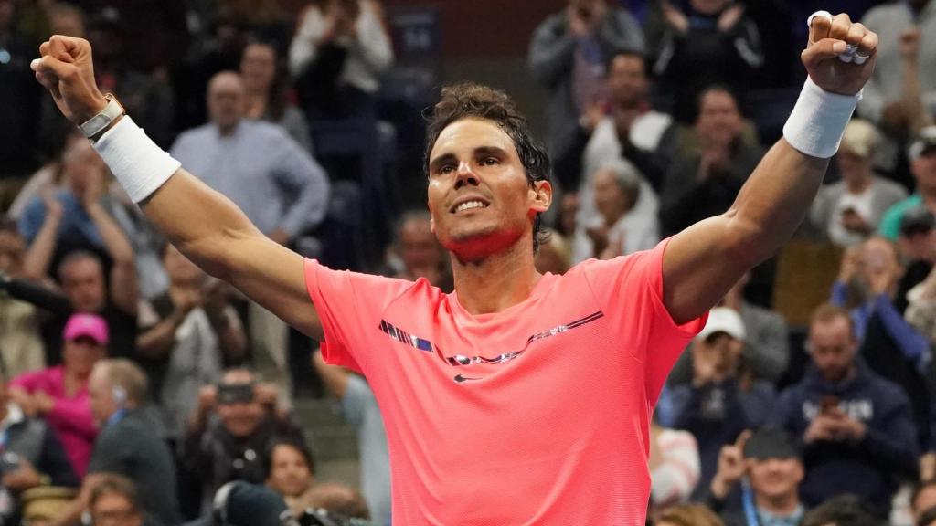 Nadal, tras ganar a Mayer.