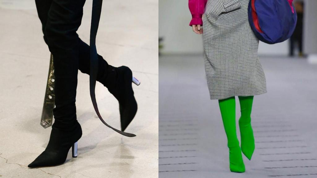 Propuestas vistas en los desfiles de Vetements y Balenciaga. | Foto: Getty Images.