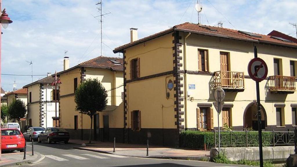 Calle de un barrio en Barakaldo.