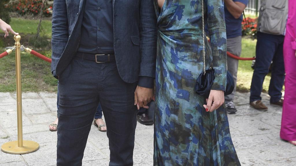 Dafne Fernández y su pareja, Mario.