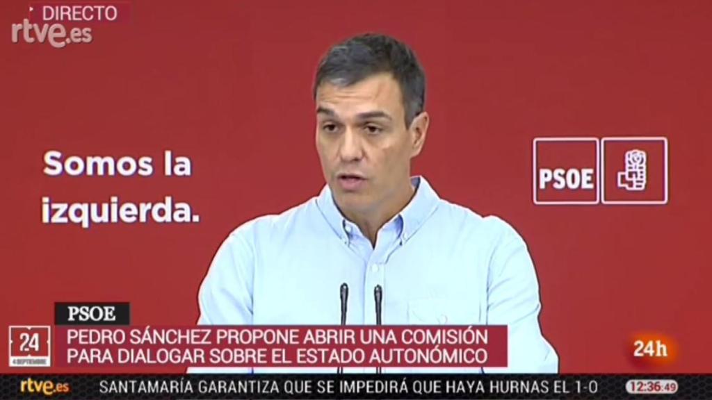 El rótulo con el error ortográfico.