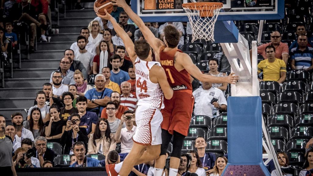 El tapón que aseguró la victoria para España.