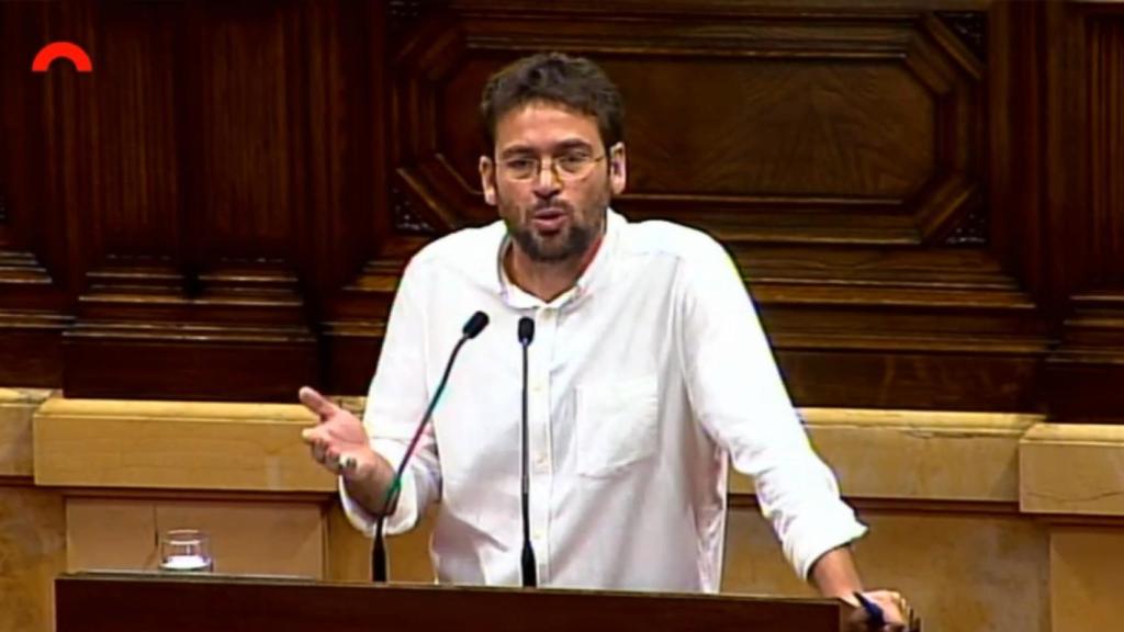 Albano Dante, en el Parlament.