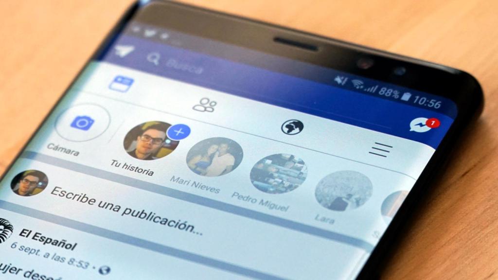 Antigua app de Facebook.