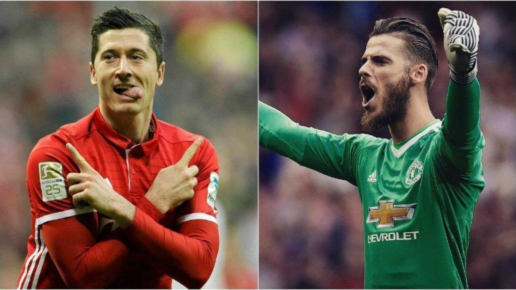 Lewandowski y De Gea.
