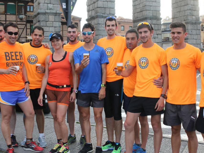 Quedada de Beer runners con Javi Guerra.