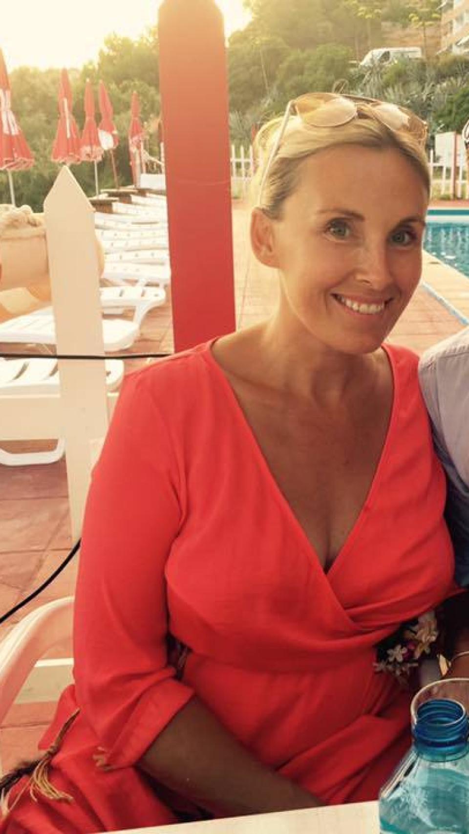 Laura en su lujoso chalet de Mallorca