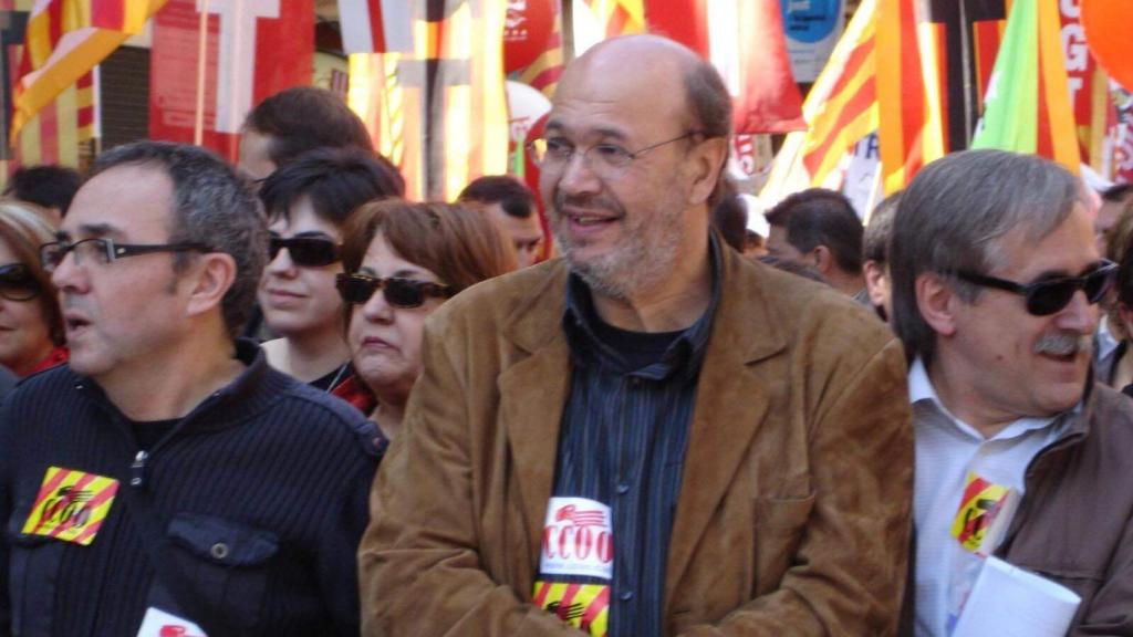 Joan Carles Gallego (a la derecha) relevó a Coscubiela (a  la izquierda) al frente de CCOO