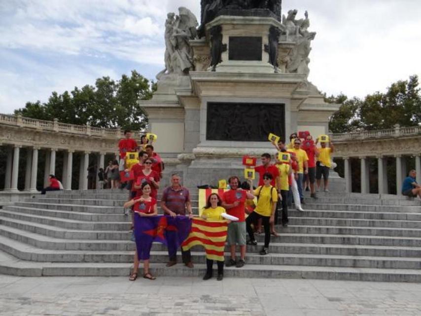 Murillo participó en una V como la que hicieron en Cataluña.