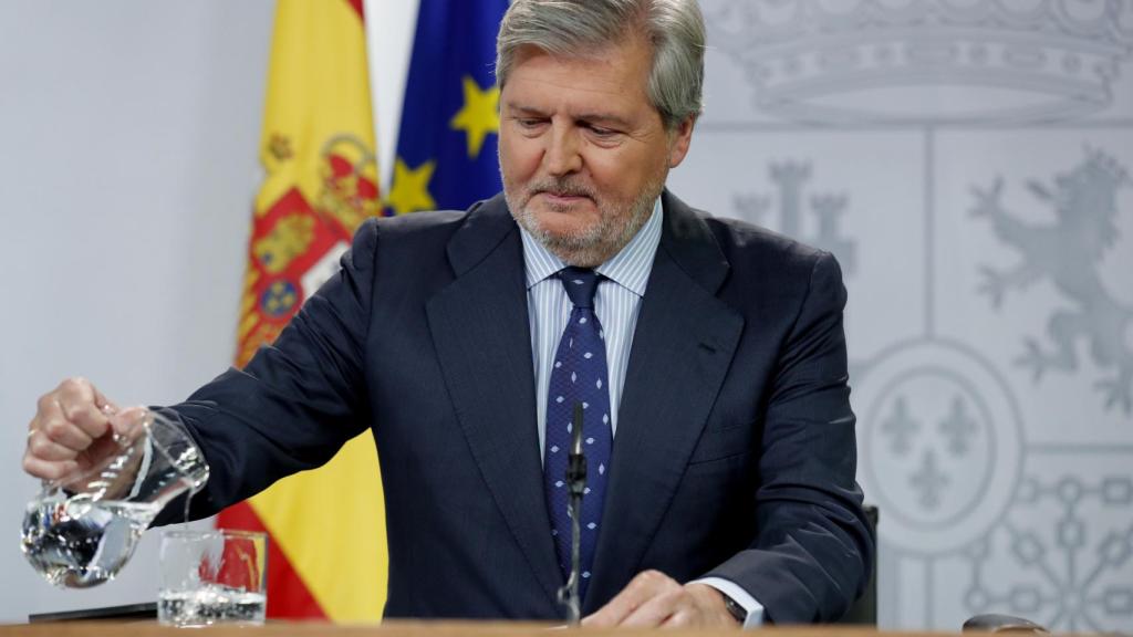 El portavoz gubernamental, Íñigo Méndez de Vigo, tras el consejo de ministros de este viernes.