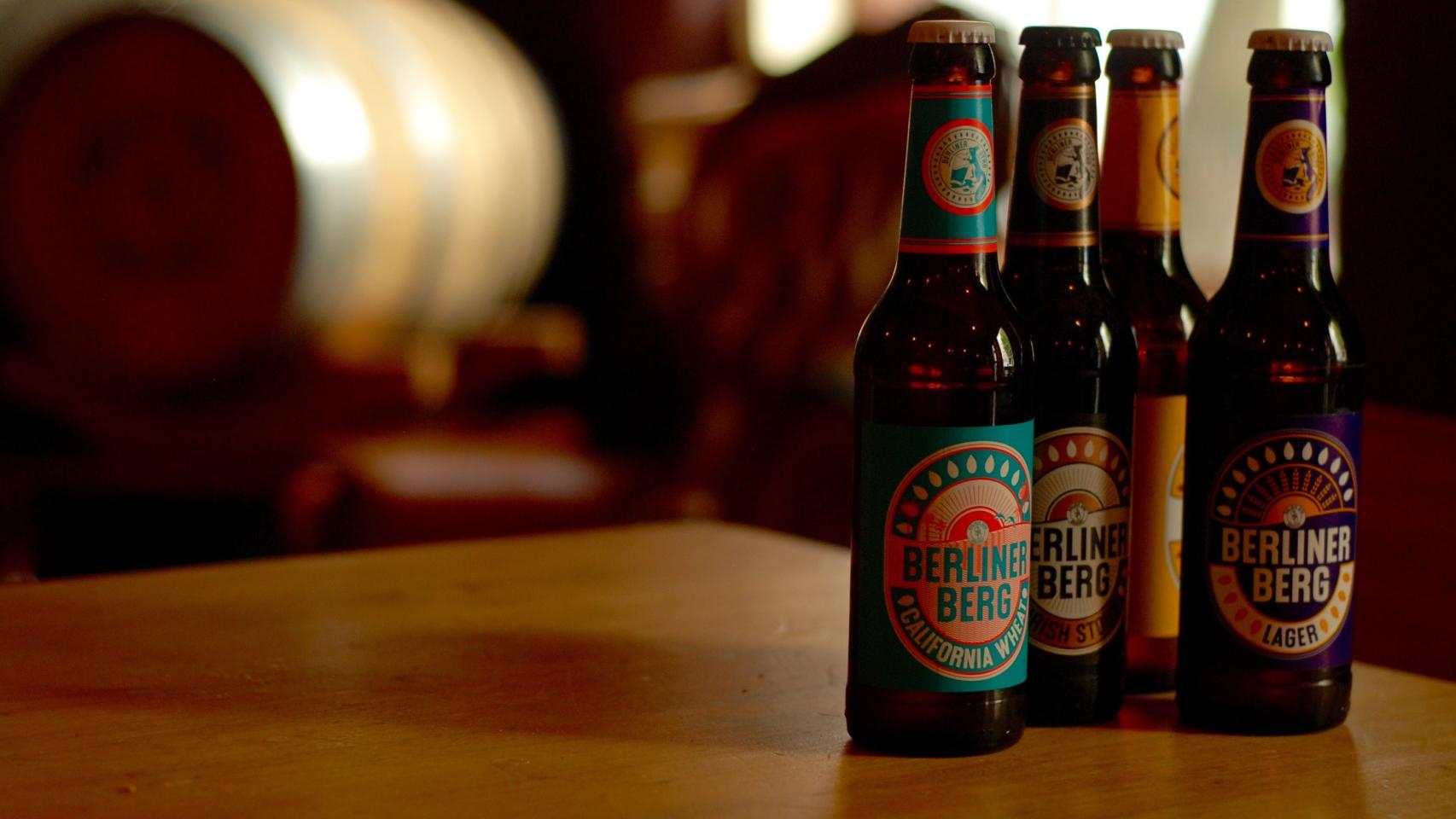 Botellines de la microcervecería Berliner Berg.