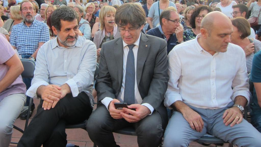 Puigdemont, durante el acto de este viernes.