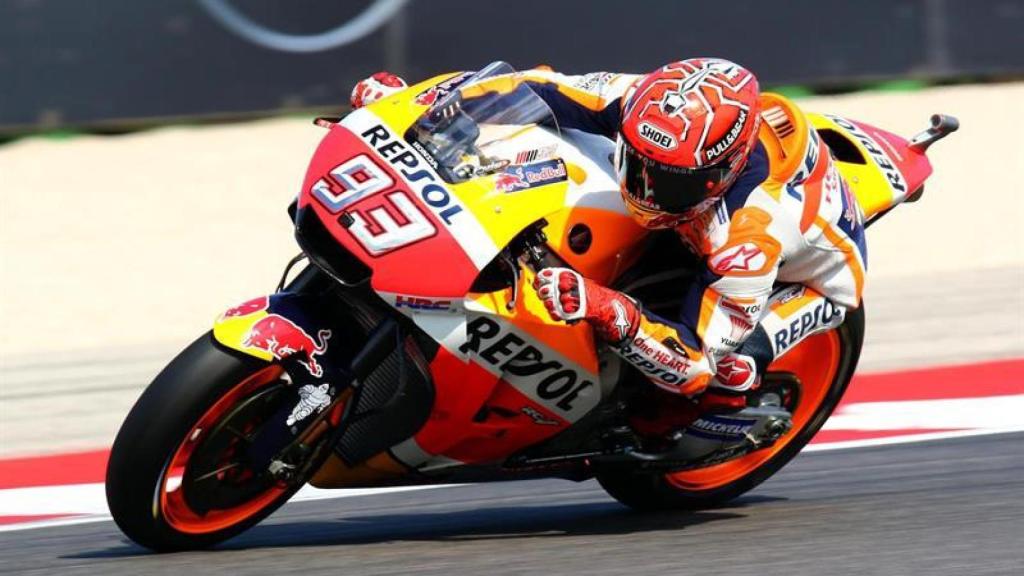 Marc Márquez, en plena carrera.