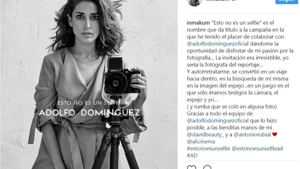 Inma Cuesta, protagonista de la nueva campaña de Adolfo Domínguez.