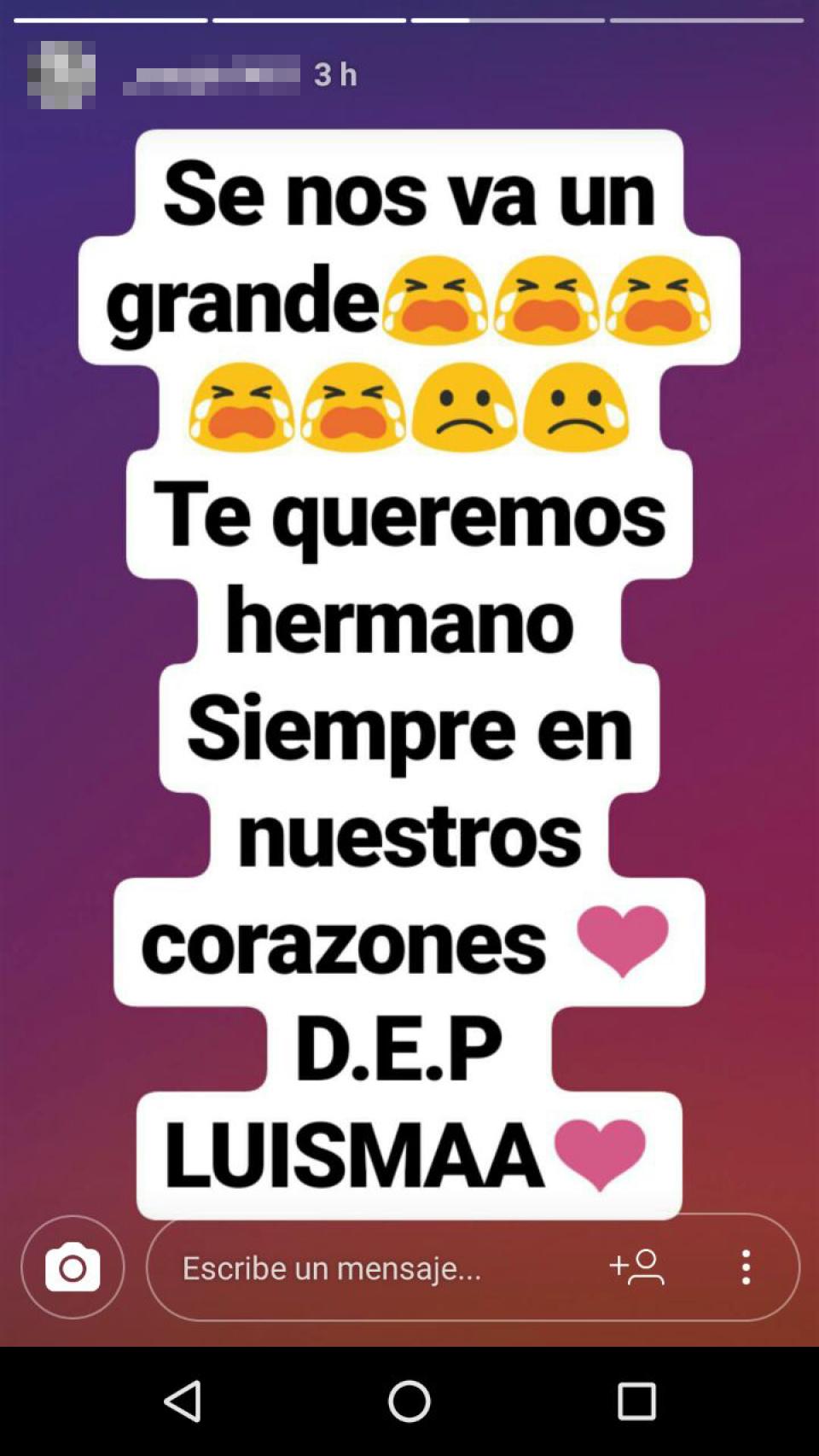 Los amigos del menor muestran su dolor en redes sociales.