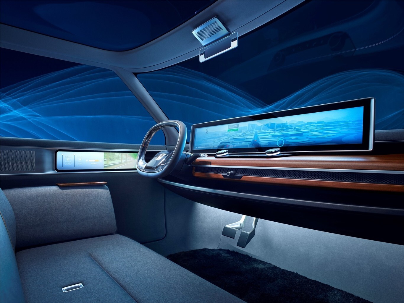interior honda urban ev concept coche electrico