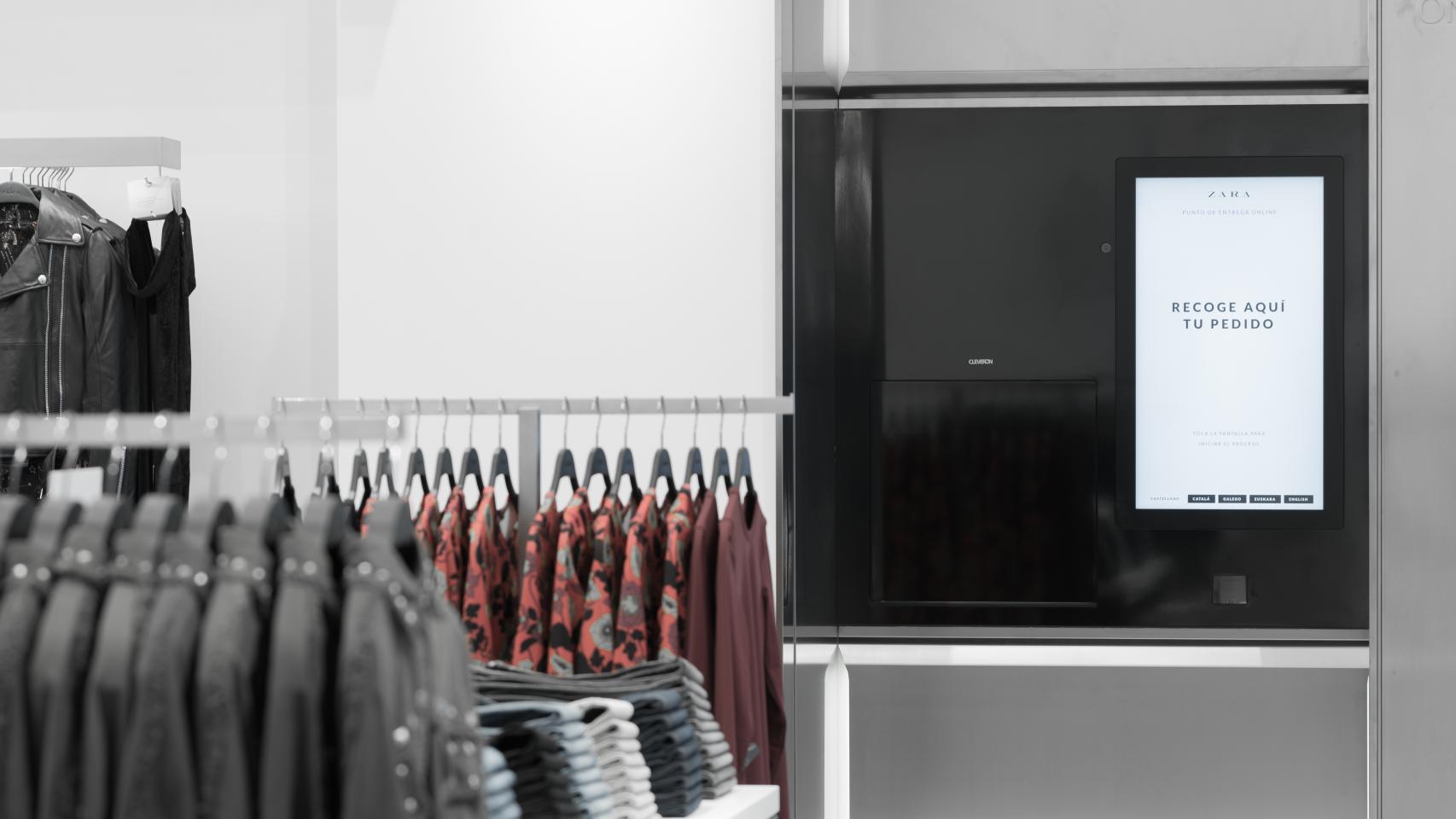 La pantalla  en la que el cliente escanea el código o introduce el número PIN.