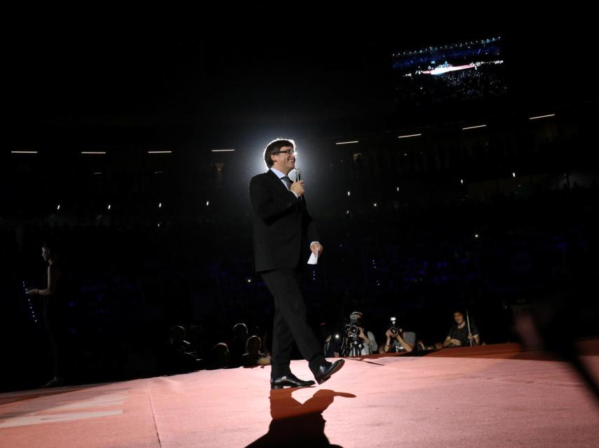 Puigdemont en el arranque de campaña del 1-O en Tarragona