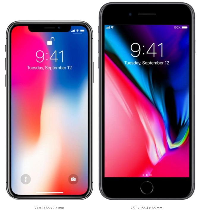 iphone x vs iphone 8 plus