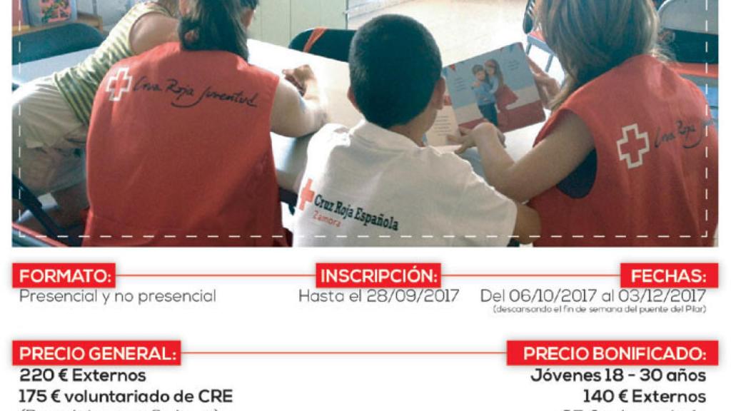 zamora cruz roja curso monitor