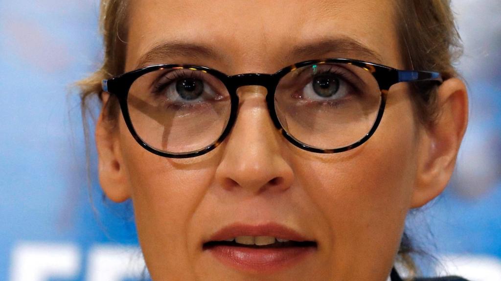 Alice Weidel durante un acto electoral.