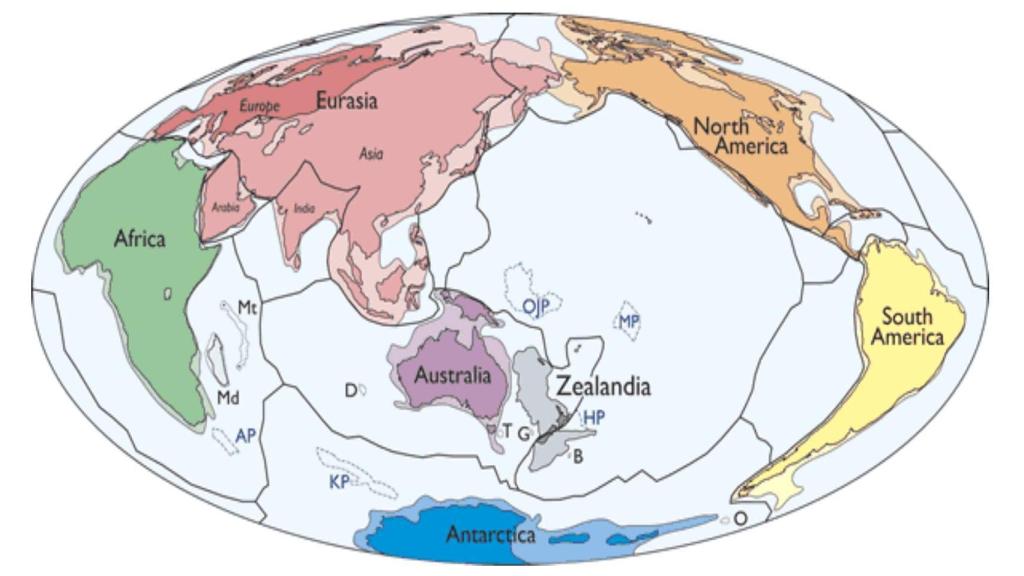 Zelandia ocupa su lugar como octavo continente.