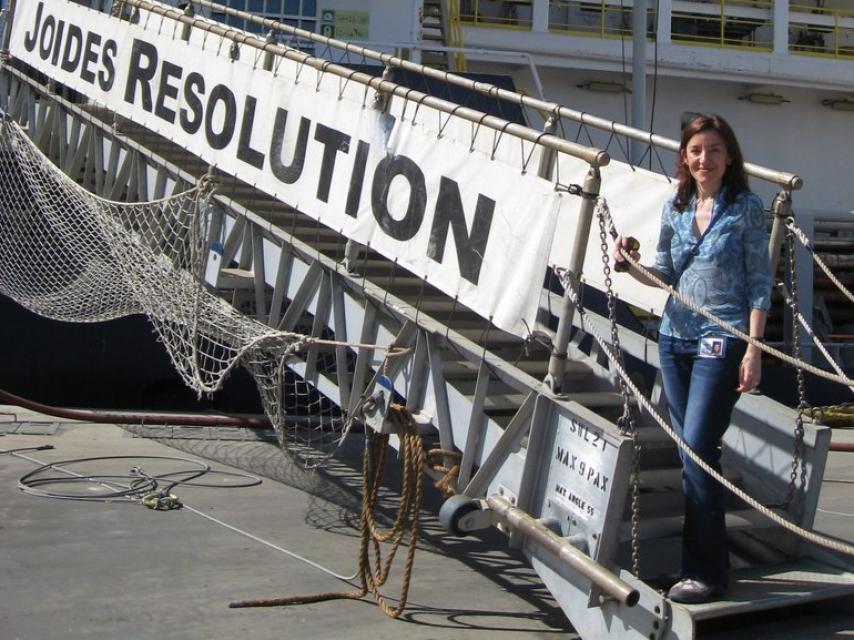 Laia Alegret Badiola embarcando en Townsville, Australia.