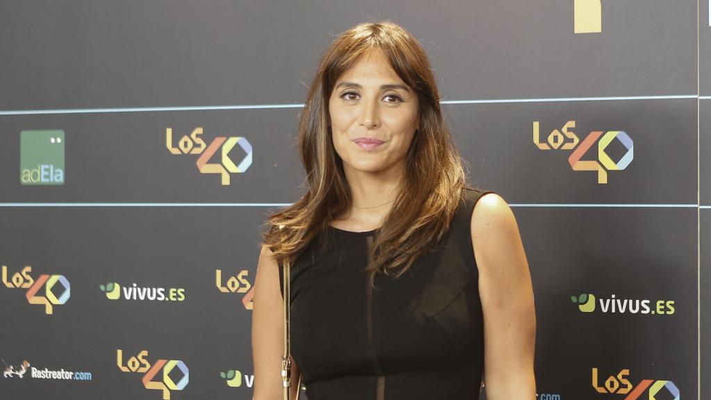 Tamara Falcó durante el evento de los 40 celebrado en Madrid este jueves.