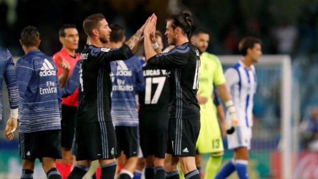 Ramos y Bale, en Anoeta.