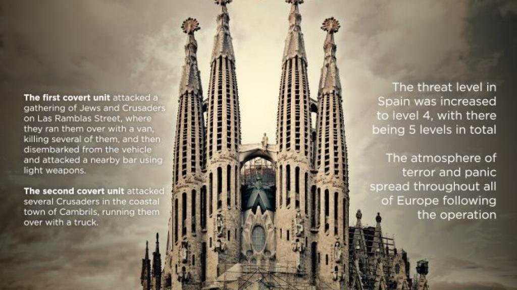 El último ejemplar de la revista Rumiyah, de Estado Islámico, lleva la Sagrada Familia en portada