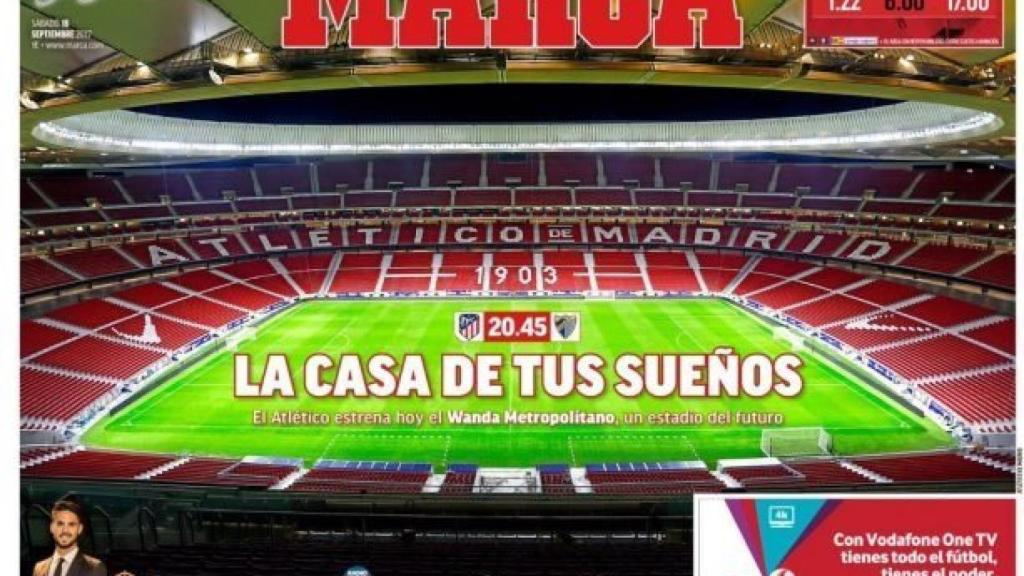 Portada del diario MARCA (16/09/17)