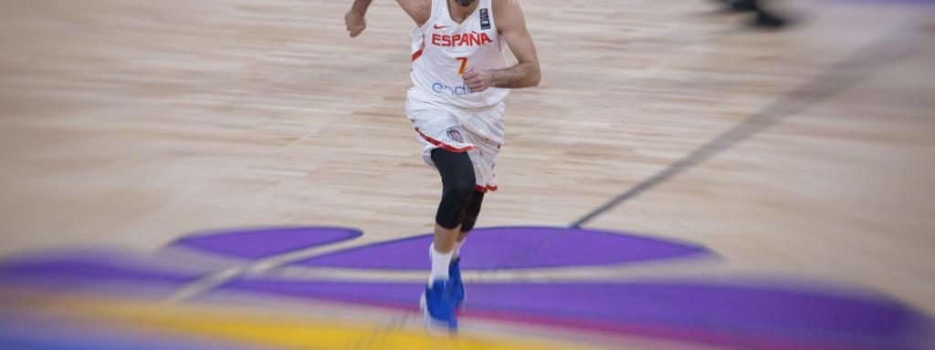 Juan Carlos Navarro en el partido contra Eslovenia.