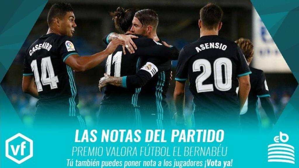 Las notas del Real Sociedad - Real Madrid