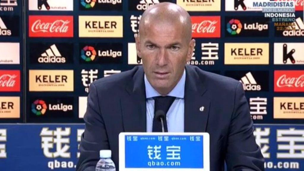 Zidane en rueda de prensa