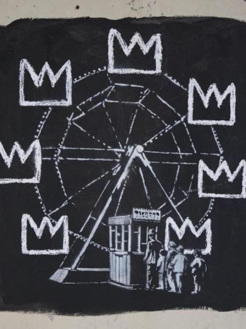 Grafiti de Bansky, sacado de su cuenta oficial de instagram.