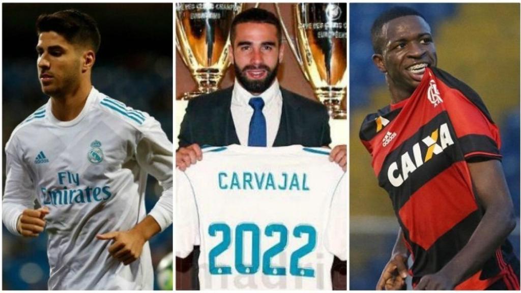 Asensio, Carvajal y Vinicius