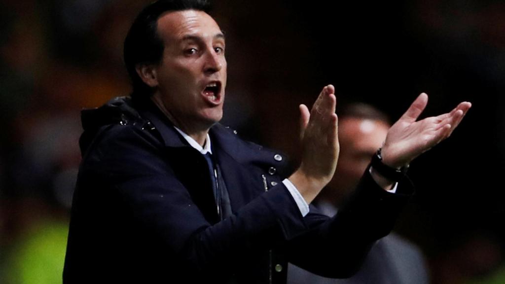 Emery, durante un partido del PSG.