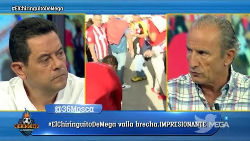 Roncero y Petón en El Chiringuito. Foto Twitter (@elchiringuitotv)