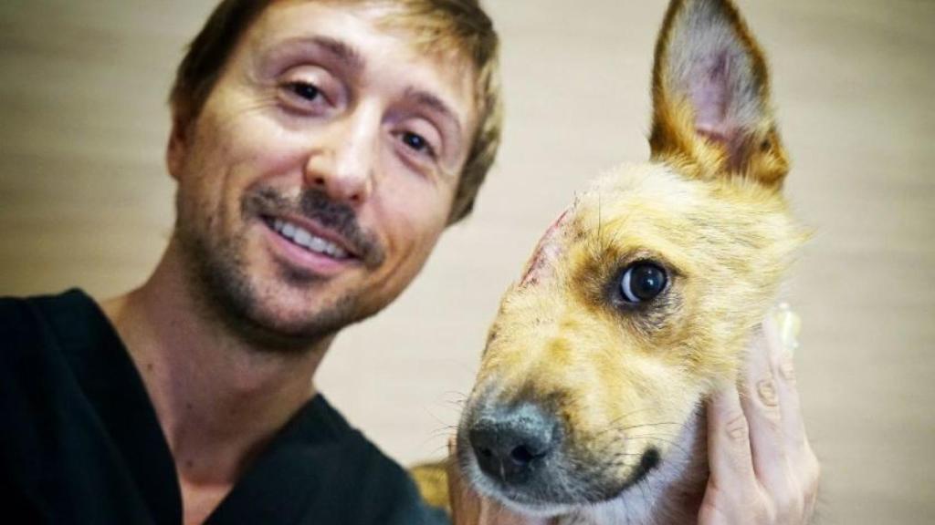 A Sky le amputaron la mitad de la cara; un equipo de cirujanos le ha reconstruido el cráneo.