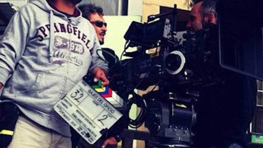 Muñoz Portal, durante uno de sus rodajes.