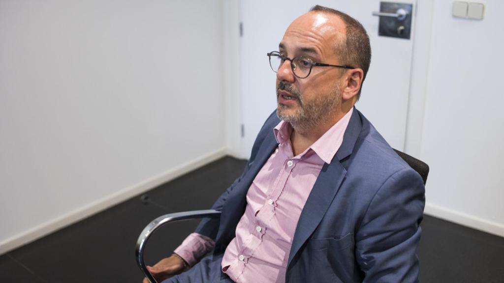 Campuzano, durante la entrevista.