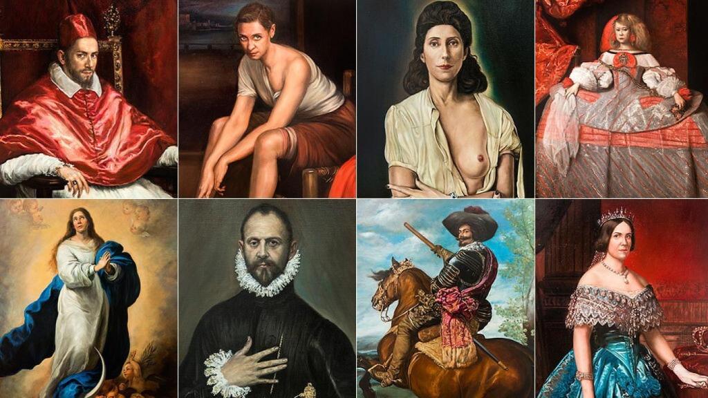 'Sálvame' subasta obras de arte con las caras de los colaboradores