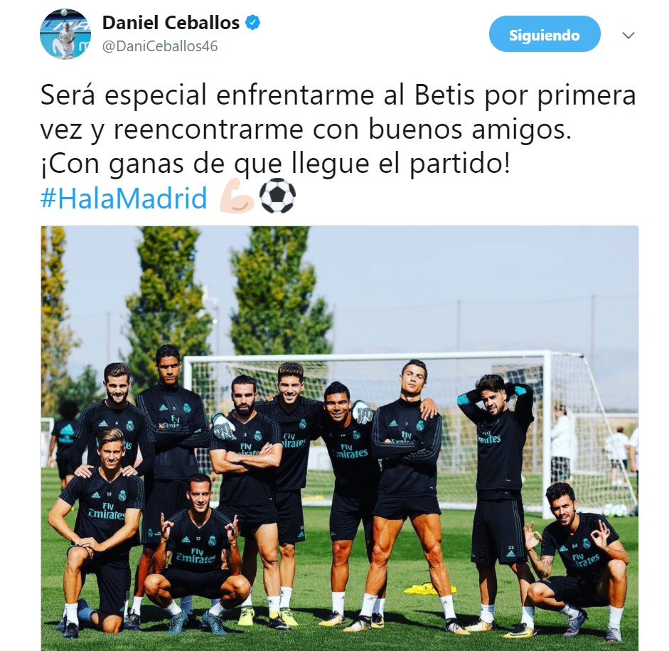 Ceballos: Será especial enfrentarme al Betis por primera vez