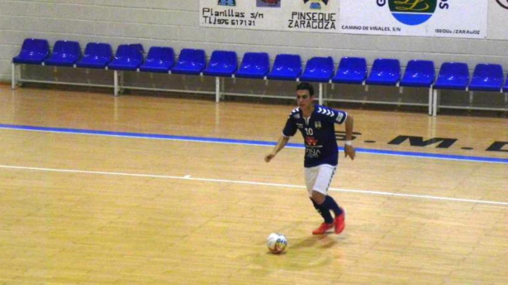 Dani Santos, protagonista de la victoria del FS Valdepeñas. Foto: ACP