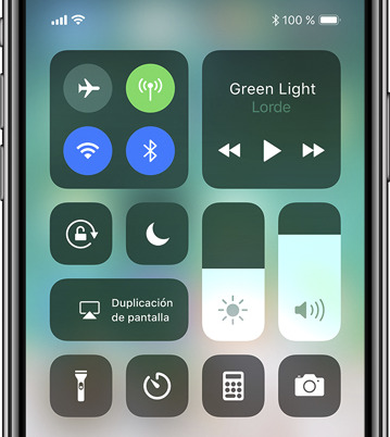 centro de control ios 11 wifi ios