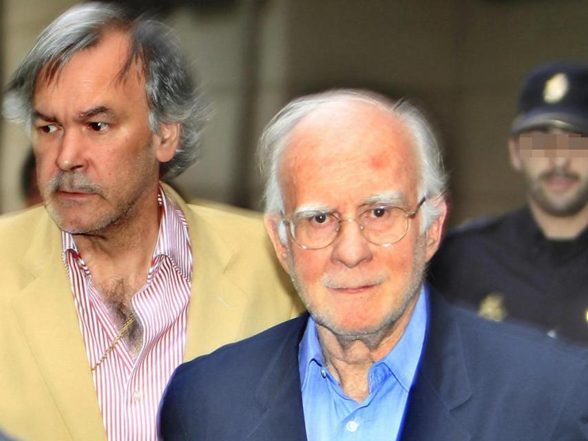 Teddy Bautista al salir de la Audiencia Nacional, tras ser arrestado en la operación Saga.