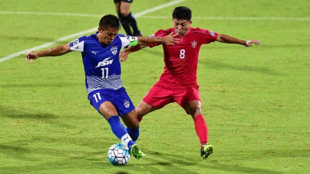 Imagen del partido que el Bengaluru disputó en Corea del Norte.