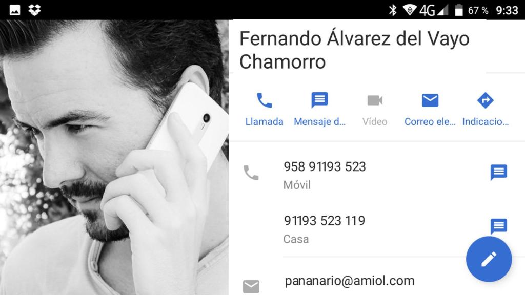 La aplicación de contactos de Google por fin muestra bien las fotos